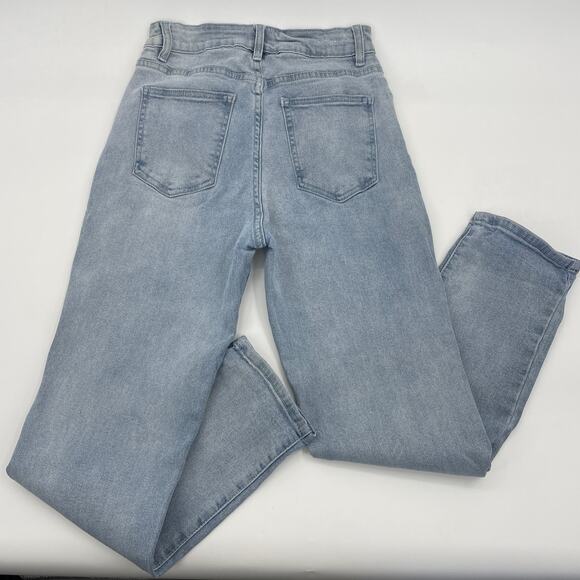 COTTON ON High 90's Jeans Womens Size 10 Heavy Denim Tapered Leg Light Wash - Picture 3 of 13